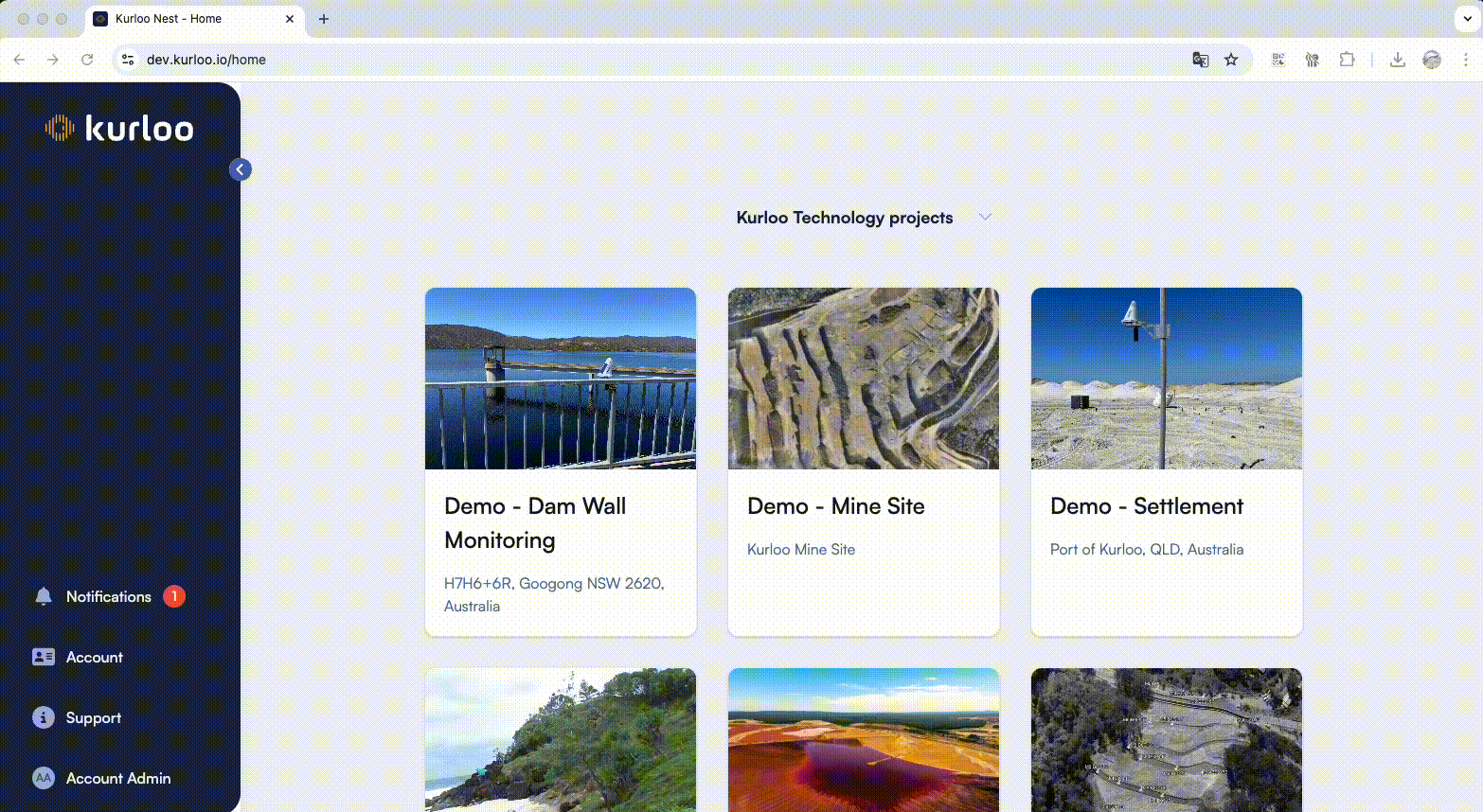 Account management console
