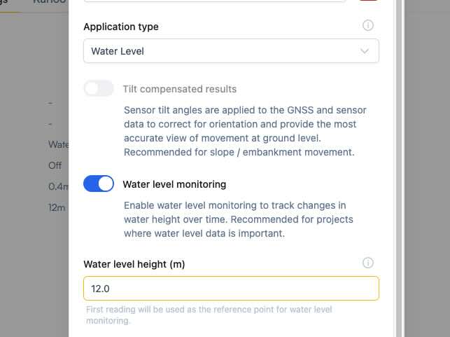 Water Level Monitoring