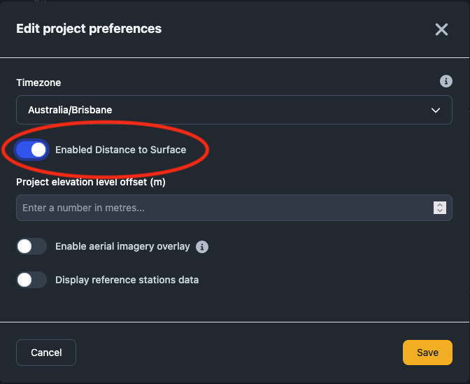 project setting